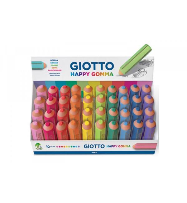 Gomma giotto  happy a forma di matita