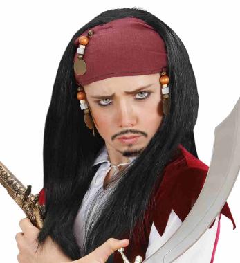 Parrucca pirata dei caraibi + bandana    6289c