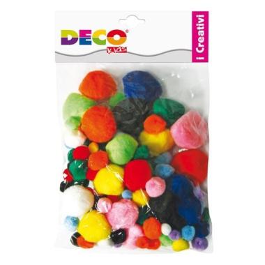 Pompons col. ass busta 40pz