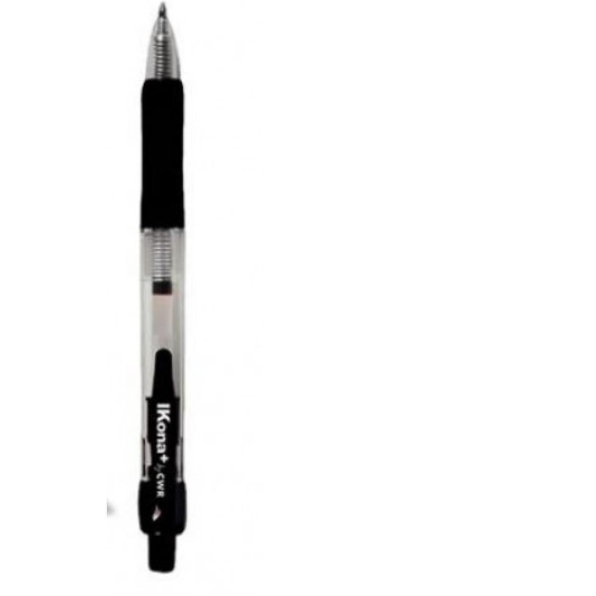 Penna gel ink a scatto nero ikona