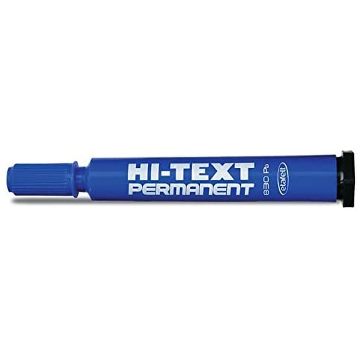 Hi-text permanent clip p.tonda blu