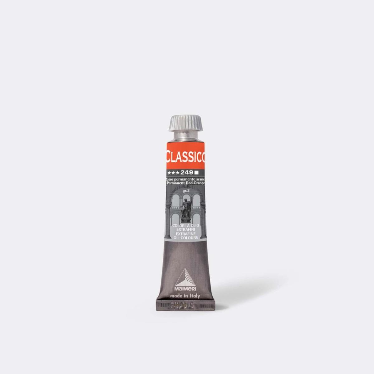 Olio maimeri classico 60ml rosso permanente arancio 249