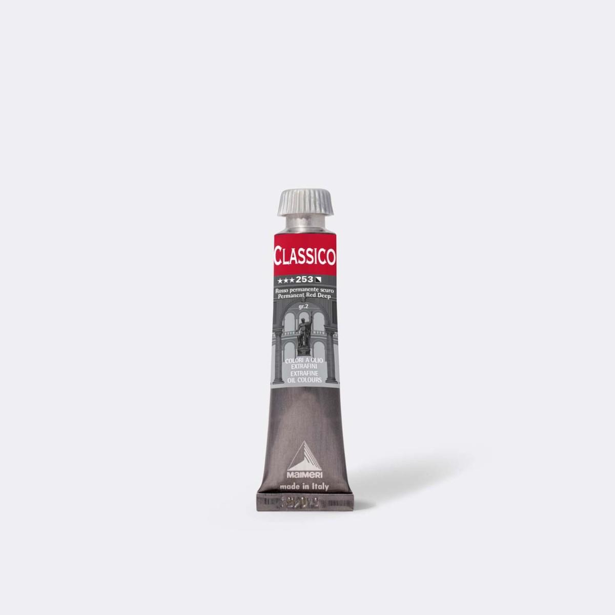 Olio maimeri classico 60ml rosso permanente scuro 253