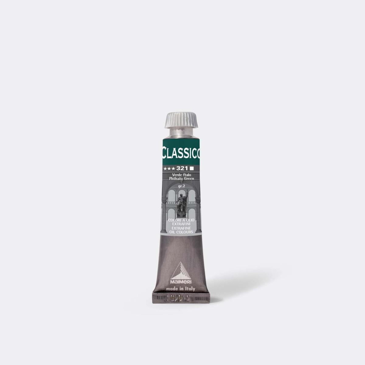 Olio maimeri classico 60ml verde ftalo 321