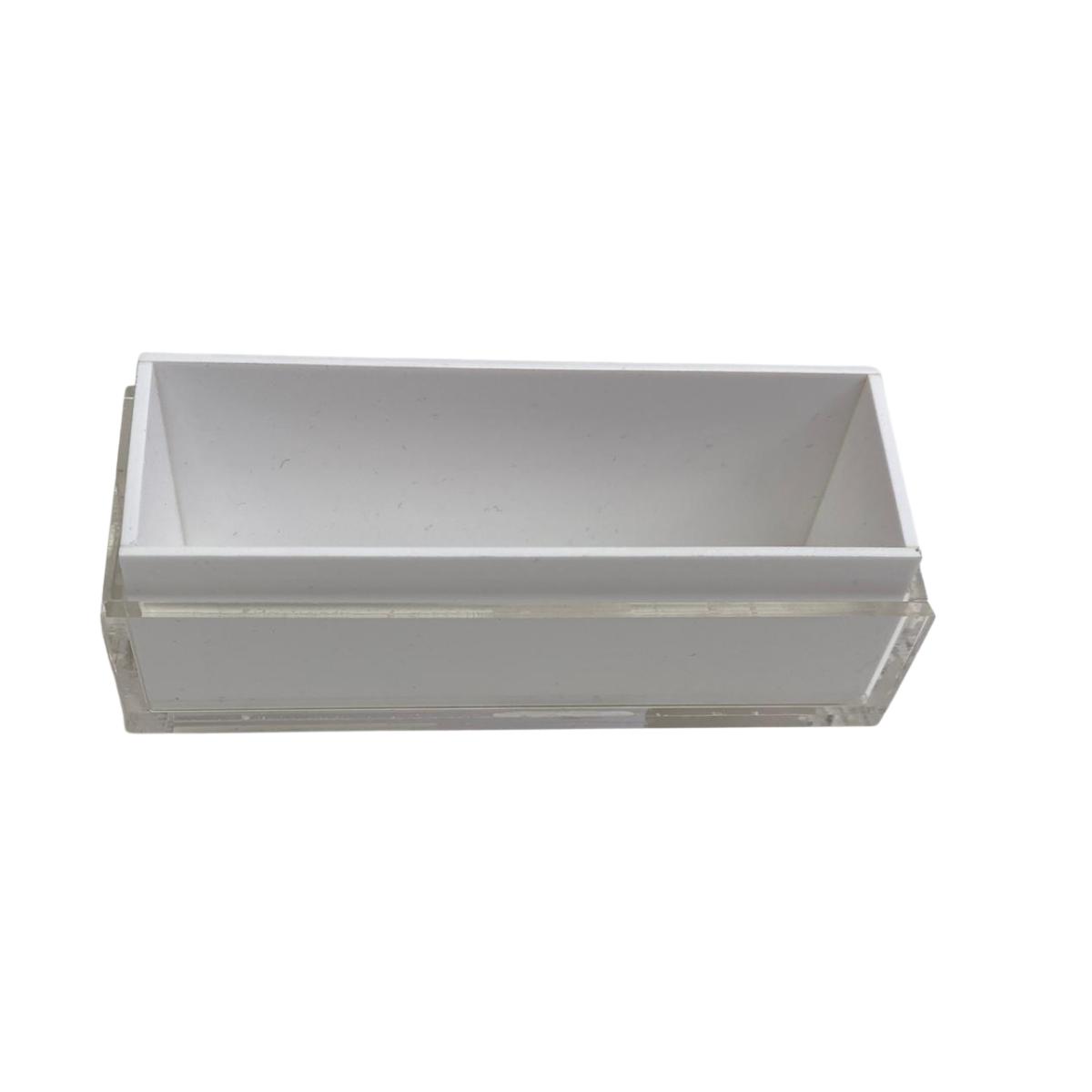 Portabiglietti da visita acrilico bianco