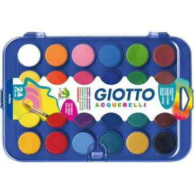 Acquerelli 24 colori fila 30mm + 1 pennello