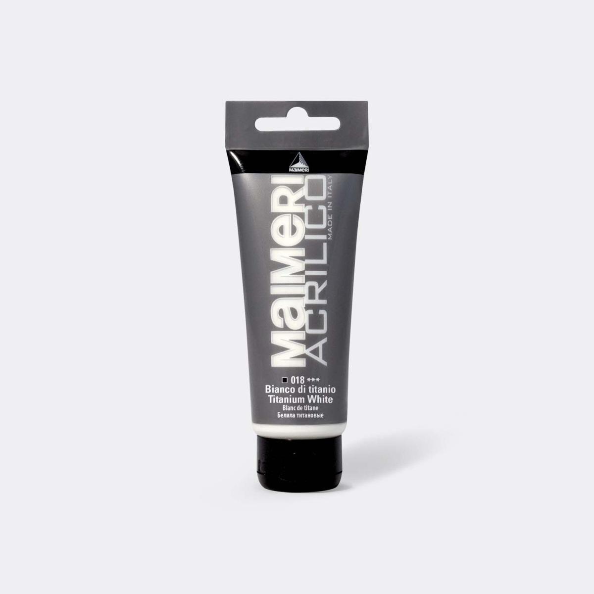 Maimeri acrilico 75ml bianco di titanio 018