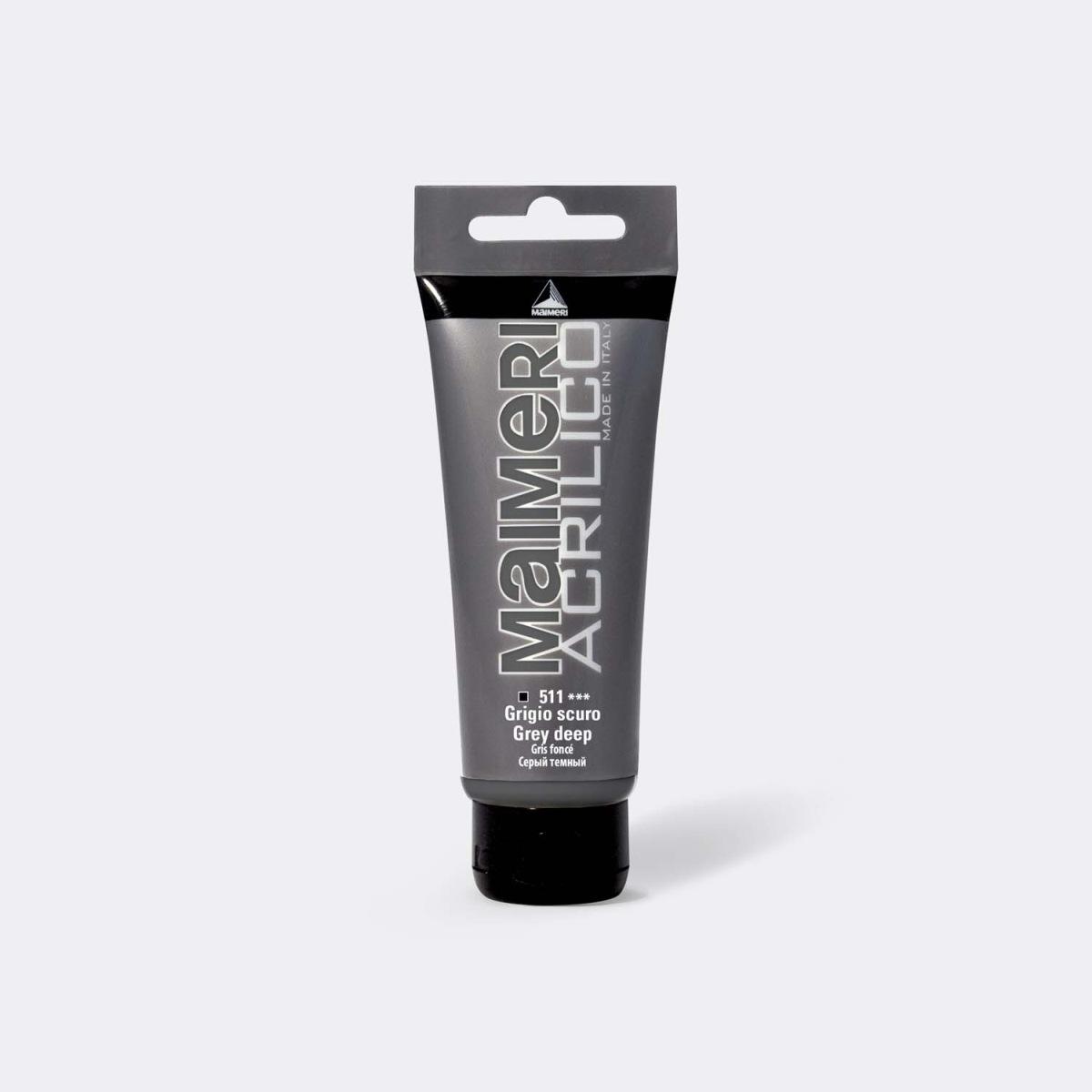 Maimeri acrilico 75ml grigio scuro 511