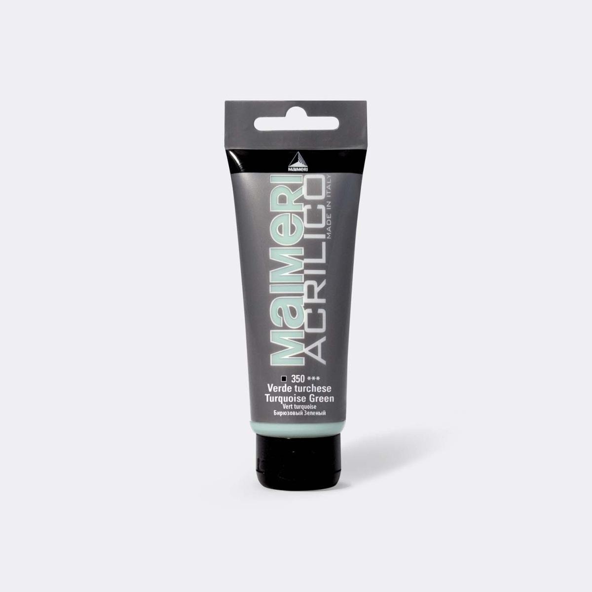 Maimeri acrilico 75ml verde turchese 350
