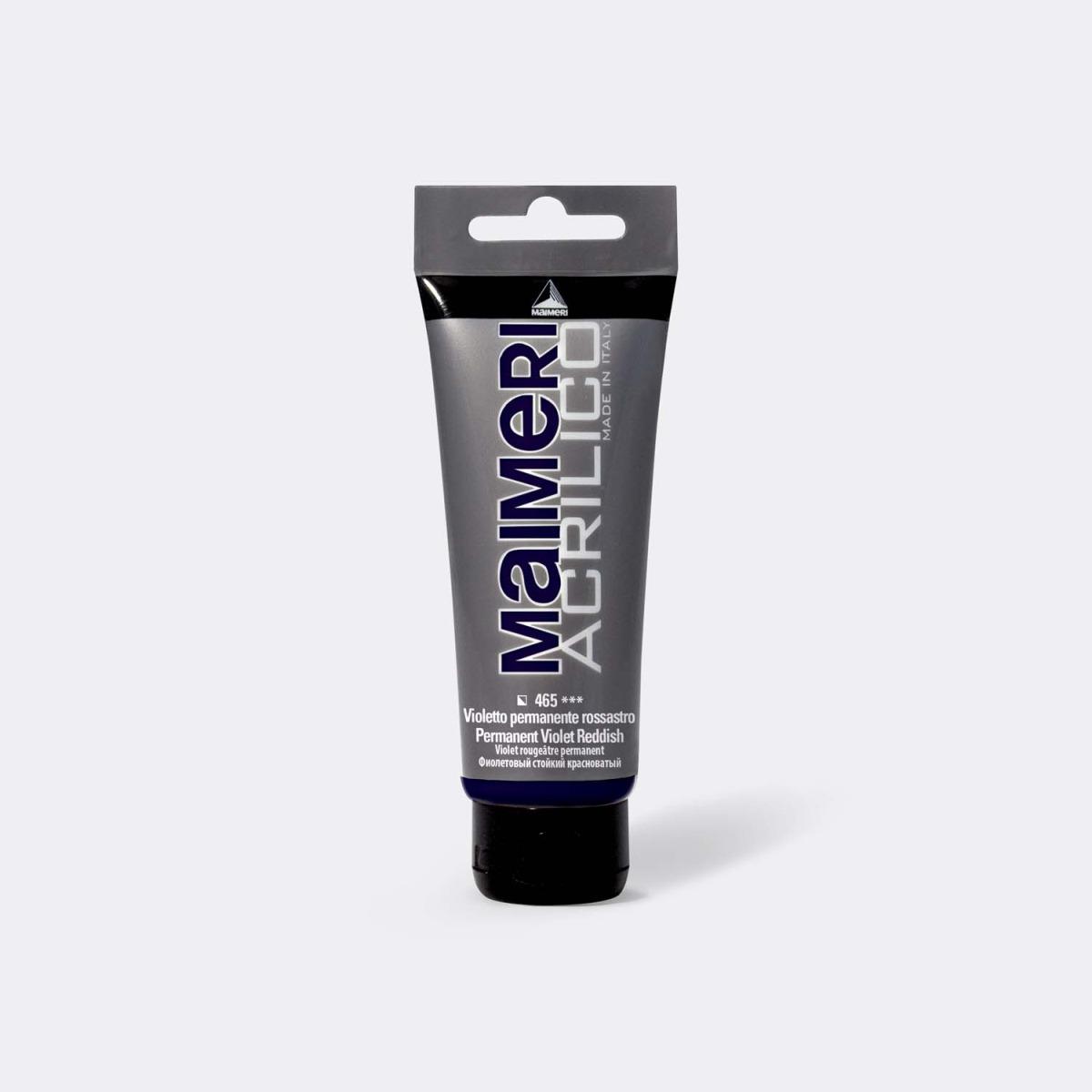 Maimeri acrilico 75ml violetto permanente rossastro 465