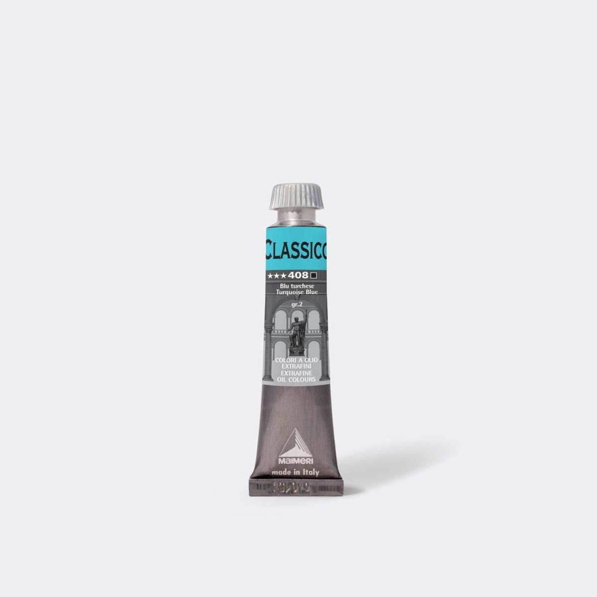 Olio maimeri classico 60ml blu turchese 408