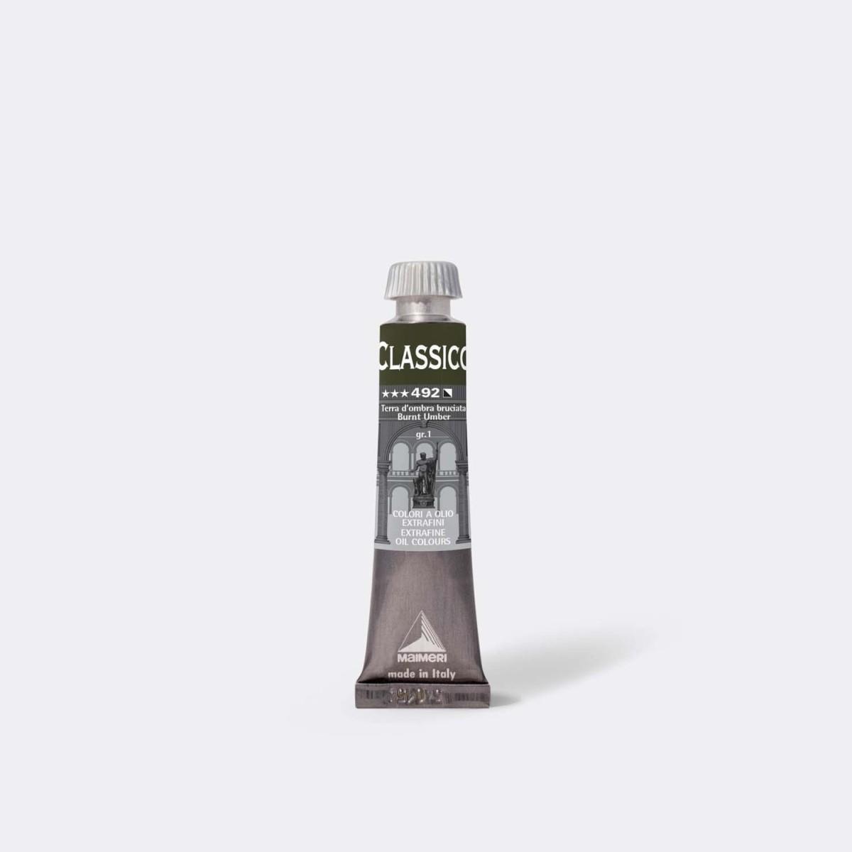 Olio maimeri classico 60ml terra d'ombra bruciata 492