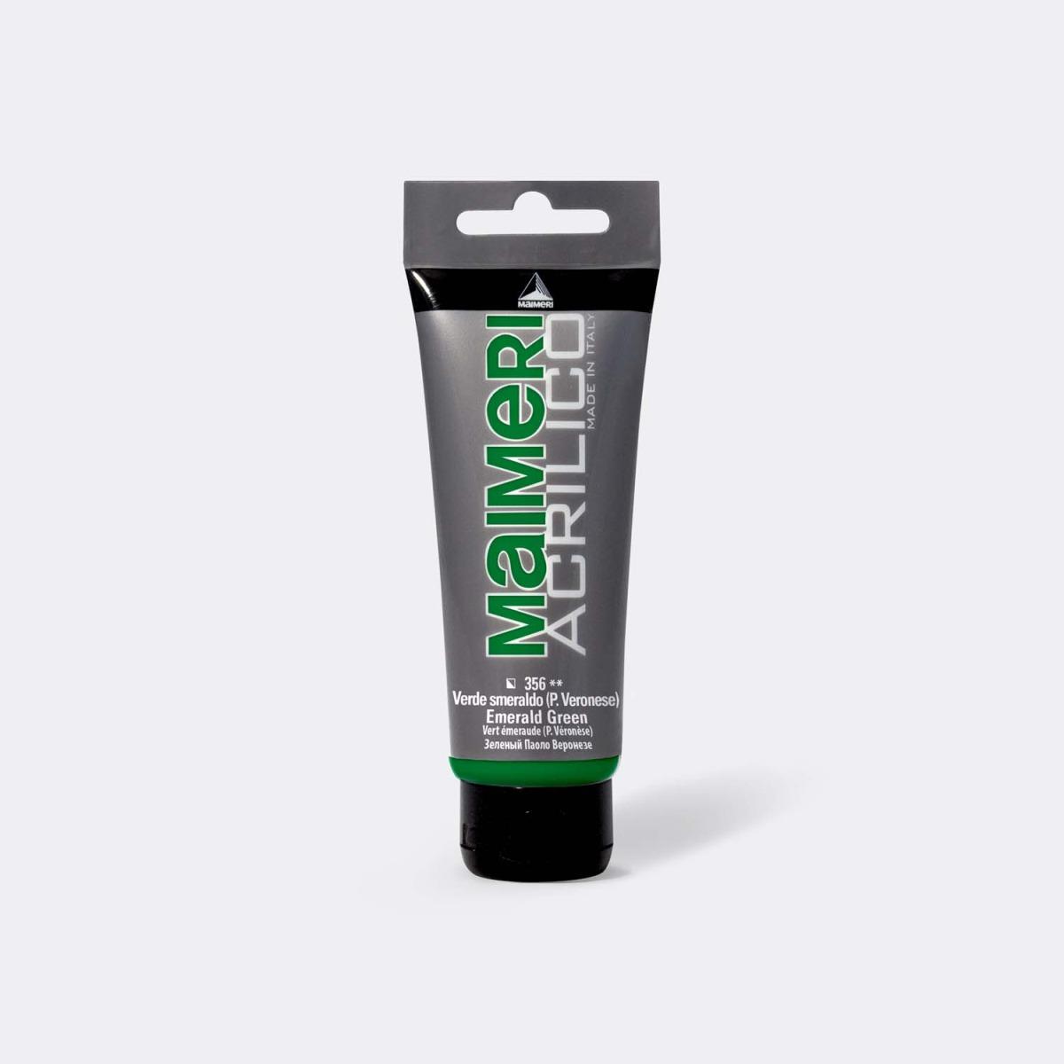 Acrilico 75ml verde smeraldo (p verd)356