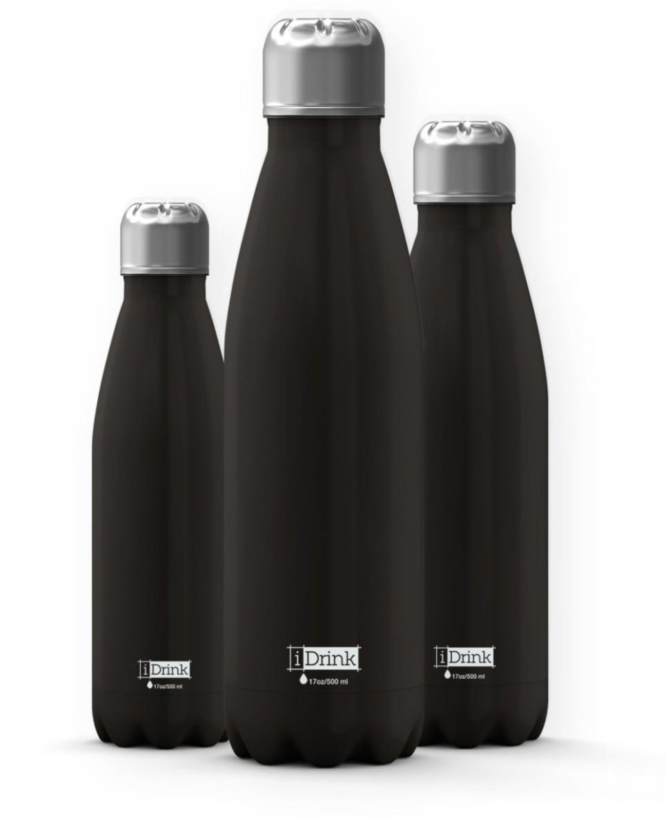 I-drink bottiglia in acciaio a doppia parete 750ml nero