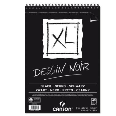 Album da disegno nero xl canson a4 150gr 40 fogli