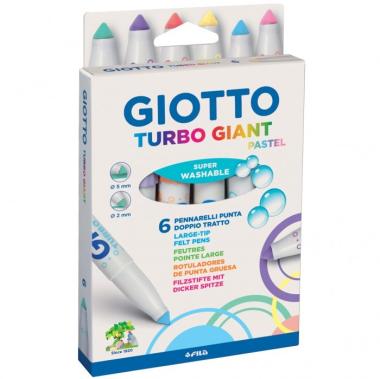 Giotto 6 pennarelli giant pastel