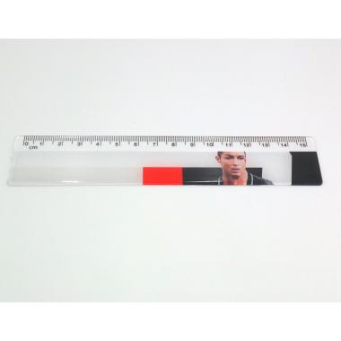 Righello sport legends 15 cm ronaldo