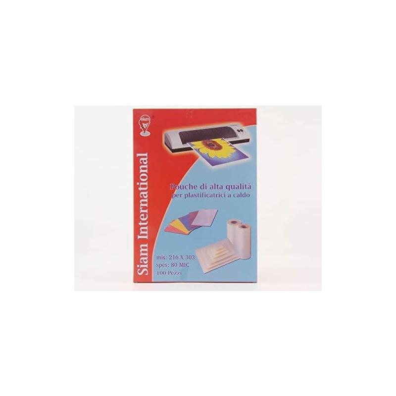 Pounch per plastificatrici a caldo 216x303 mm 80 mc