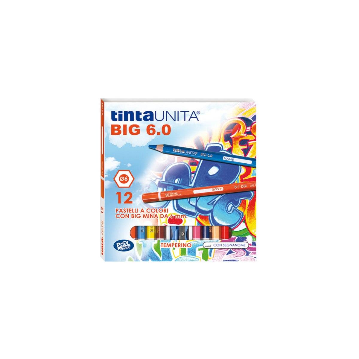 Pastelli a matita big 6,0 tintaunita 12pz