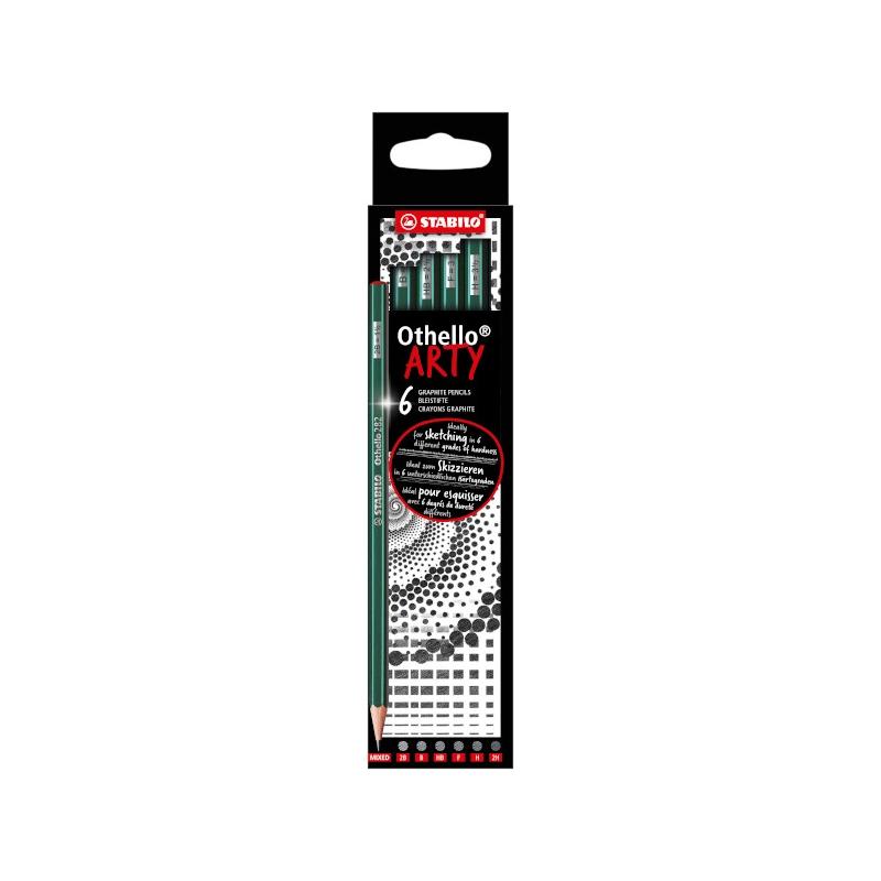 Stabilo matite othello arty mixed confezione 6 matite 2b b hb f h 2h