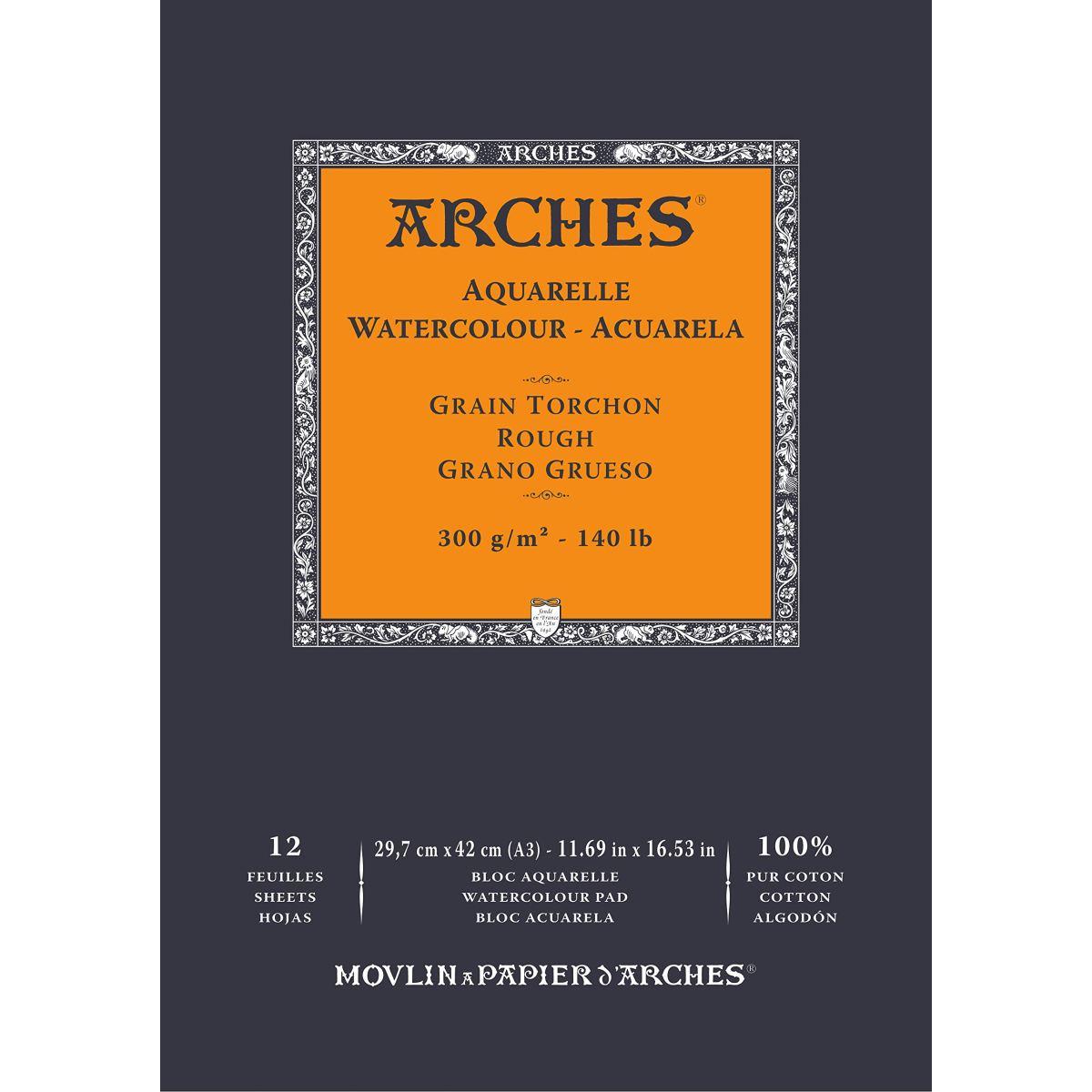 Arches blocco aquarelle grana grossa 300gr.  fogli 29,7x42