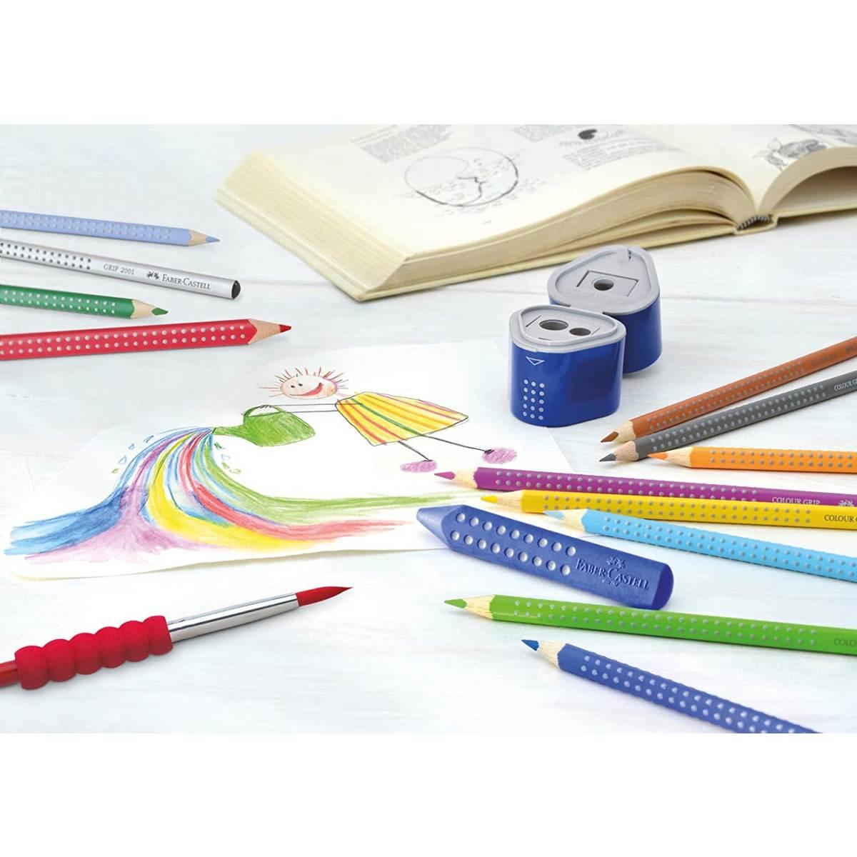 Faber castell astuccio cartone da 48 matite acquarellabili colour grip