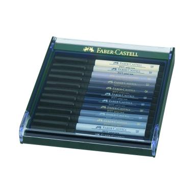 Faber castell gift box pitt artist pen brush colori grigi