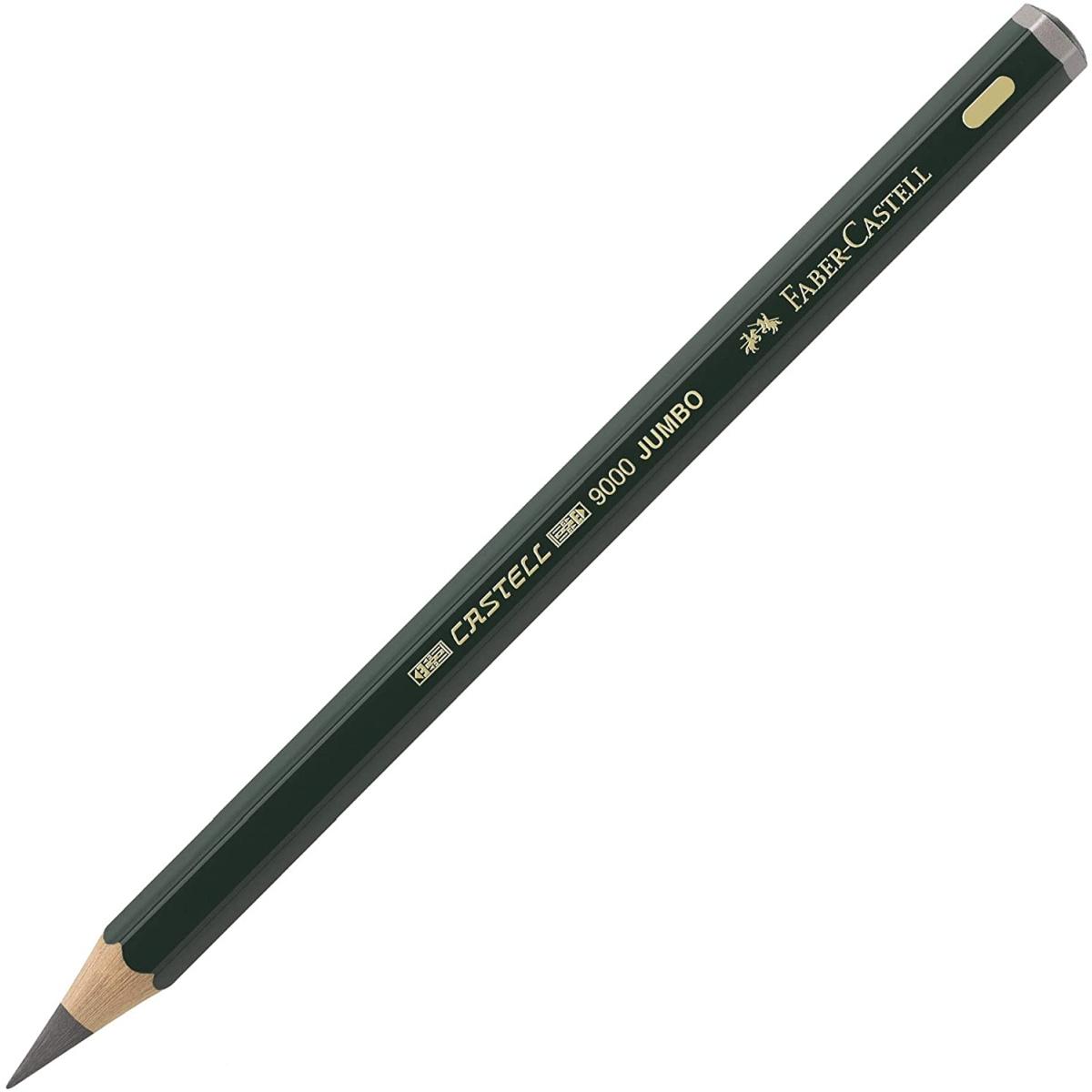 Astuccio in metallo con 5 matite di grafite castell 9000 jumbo