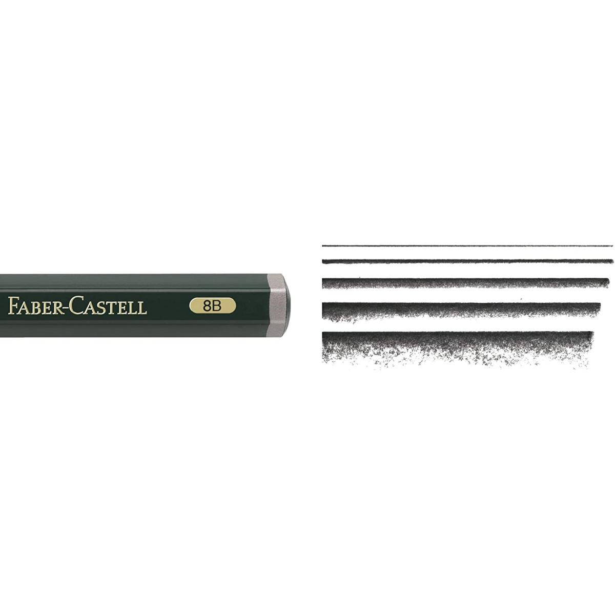 Astuccio in metallo con 5 matite di grafite castell 9000 jumbo