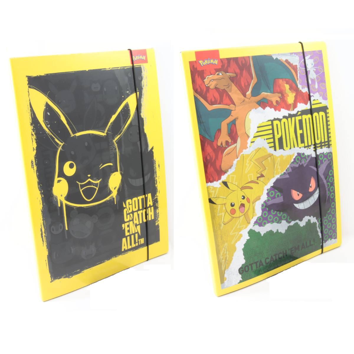 Cartelline 3 lembi con elastico pokemon