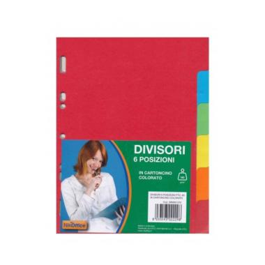 Divisori a5 in cartoncino colorato
