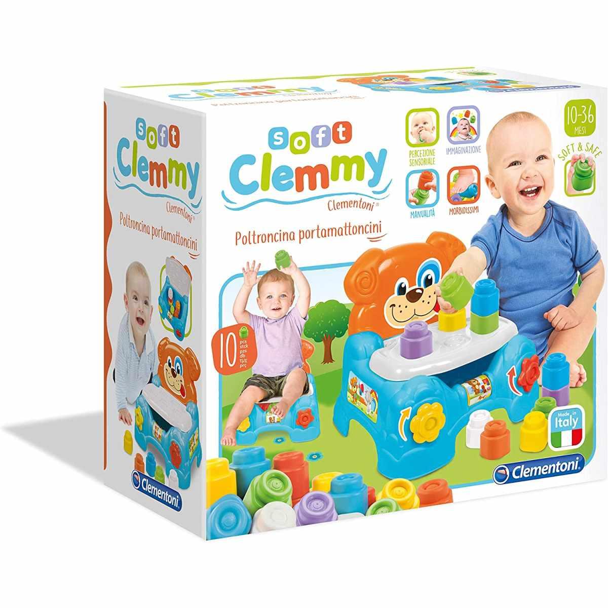 Clemmy poltroncina porta mattoncini