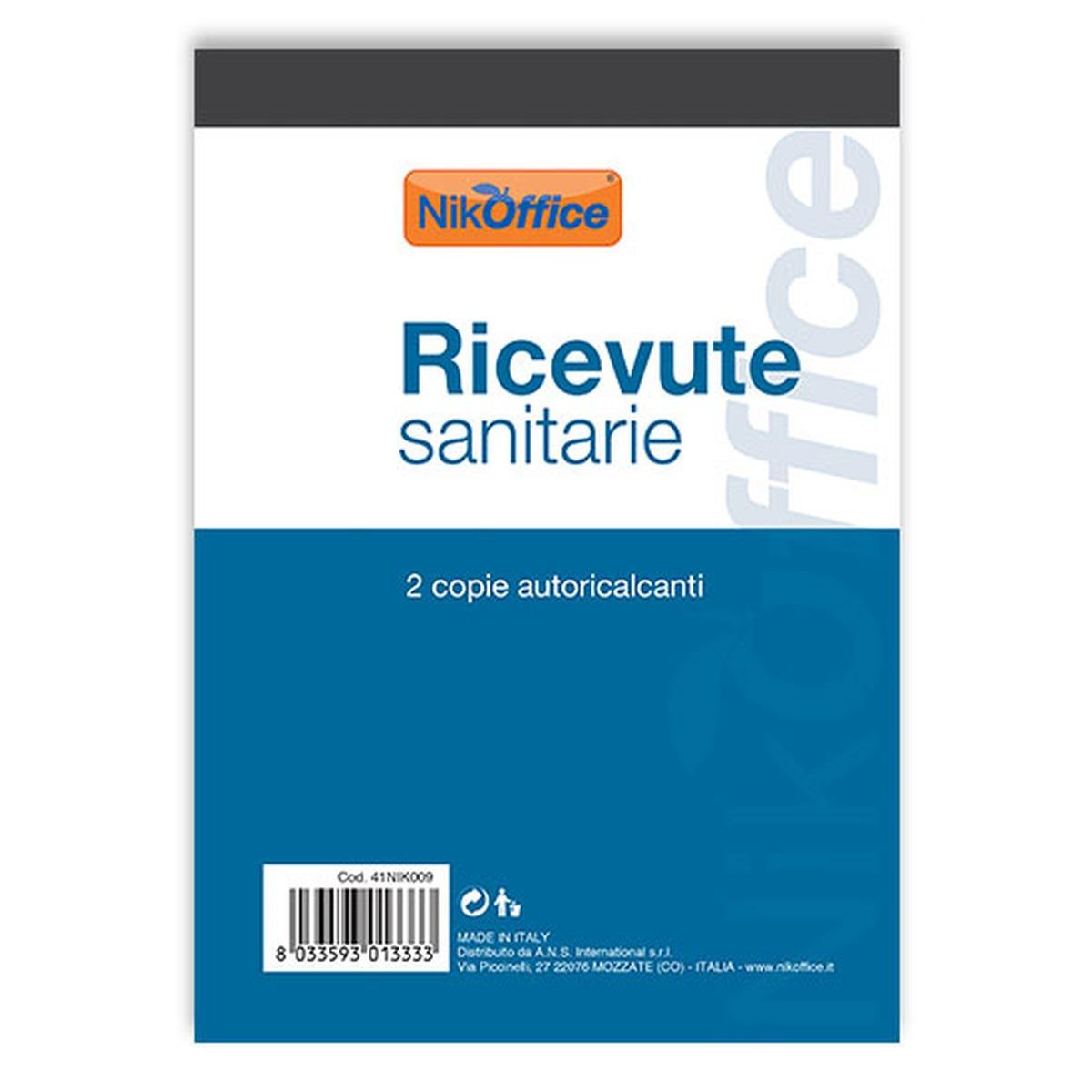 Ricevuta sanitaria autoricalcante