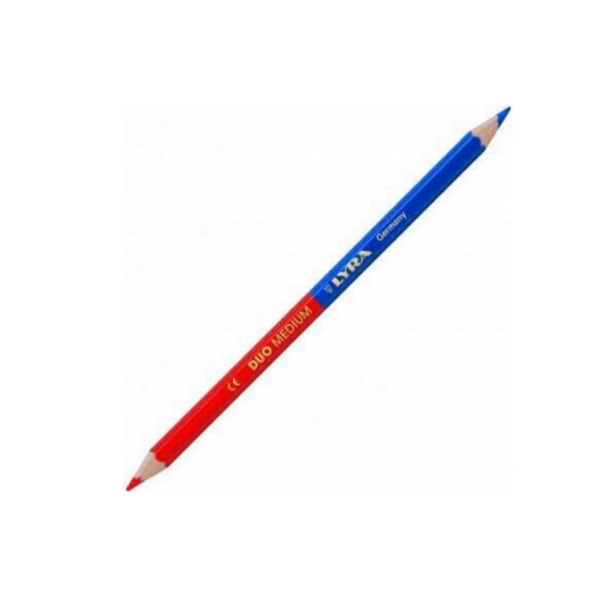 Matita bicolore tinta unita mina da 6