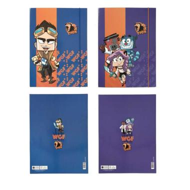 CARTELLA 3 LEMBI ELASTICO 25X35 DORSO CM. 1 LYON GAMER<br />