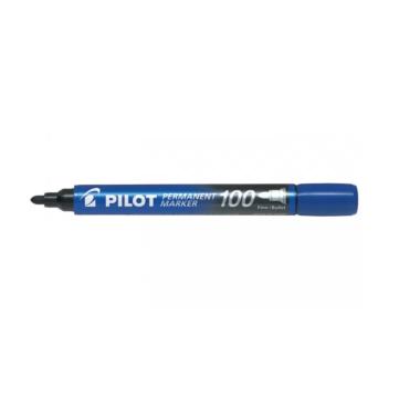 Pennarello marker 100 punta tonda blu  pilot