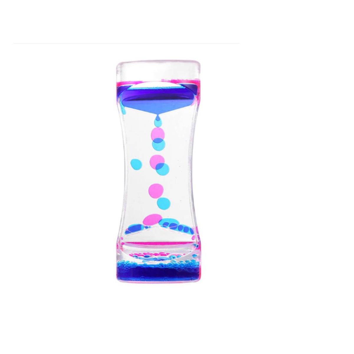 Clessidra liquida azzurro/rosa