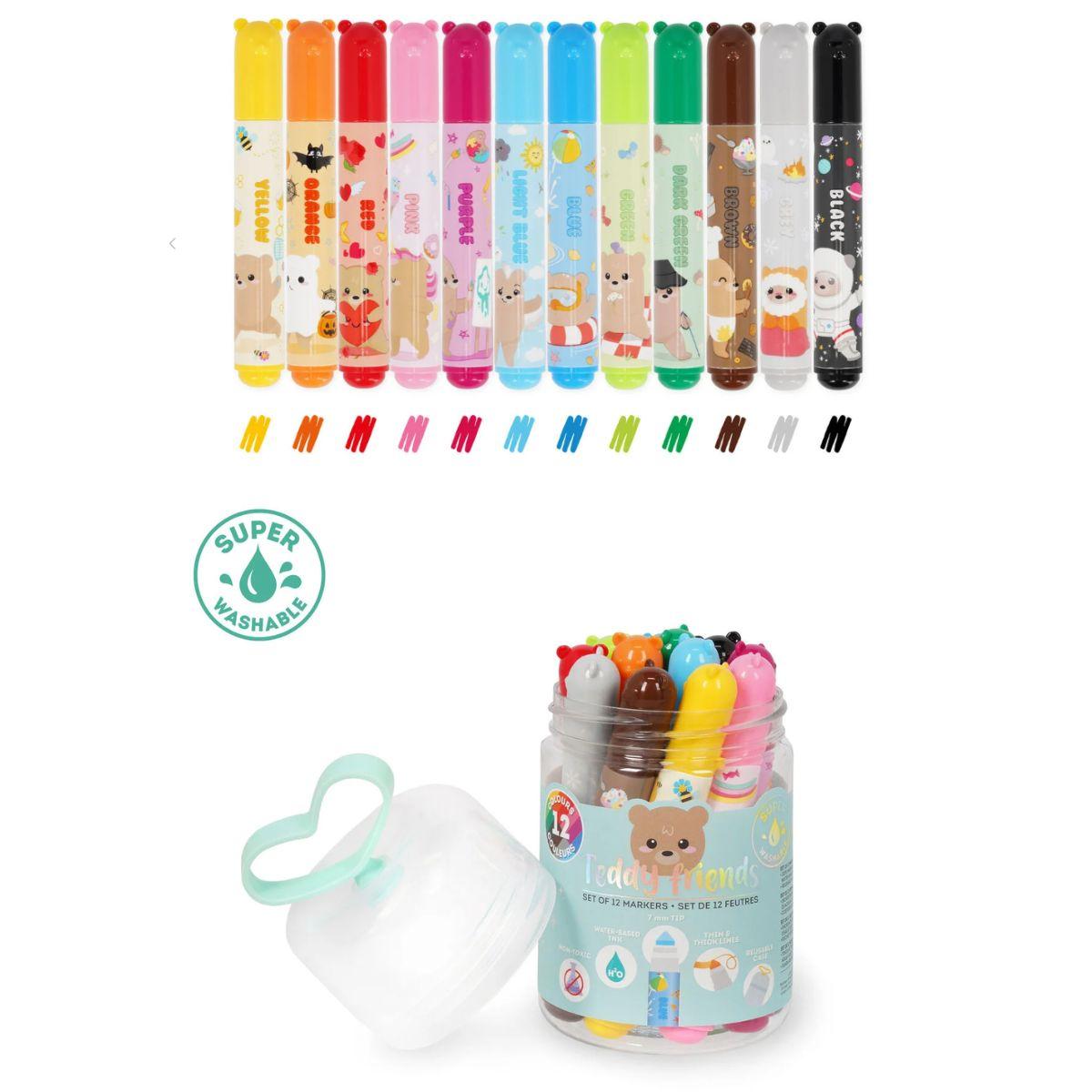 Marker teddy friends