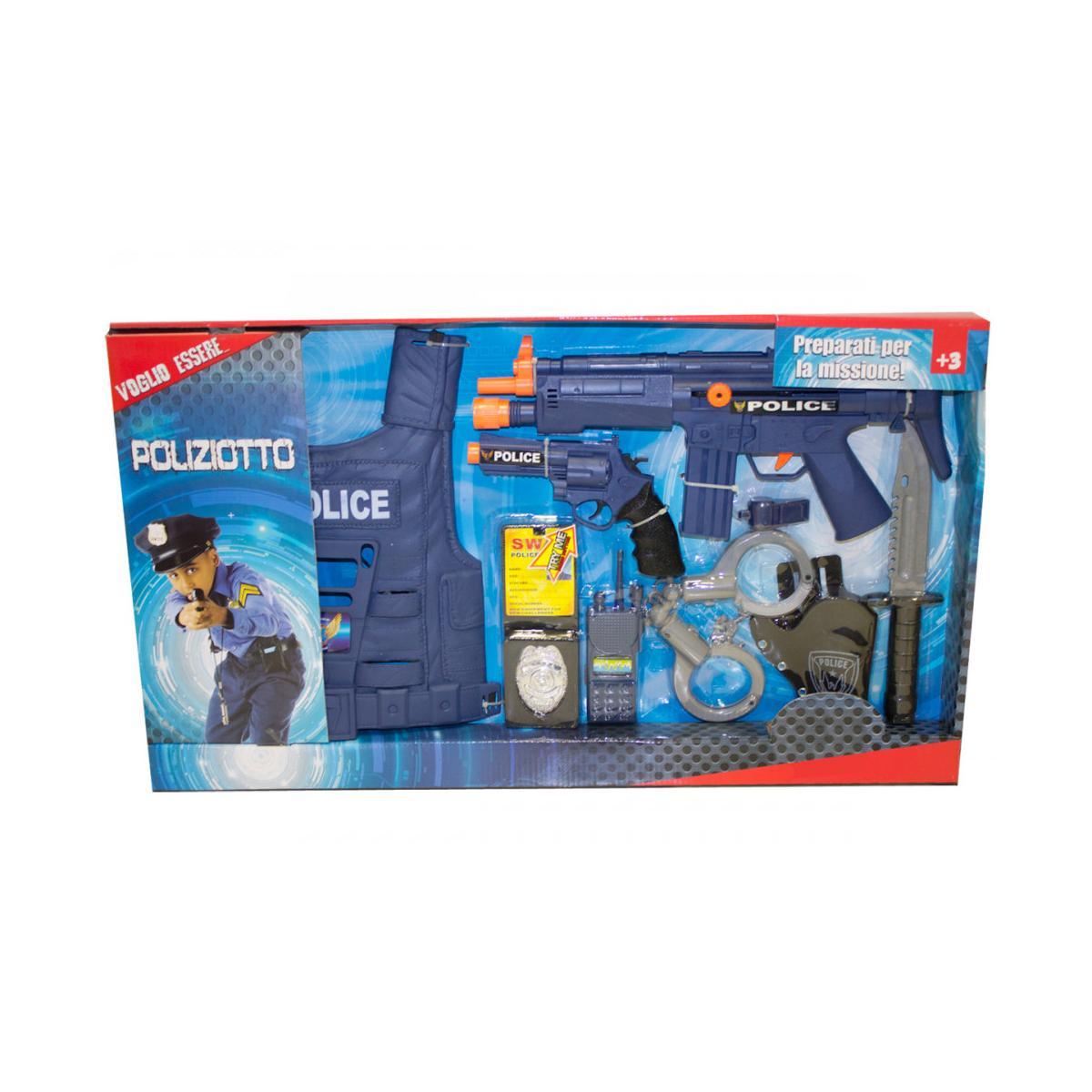 Set polizia con corpetto e accessori