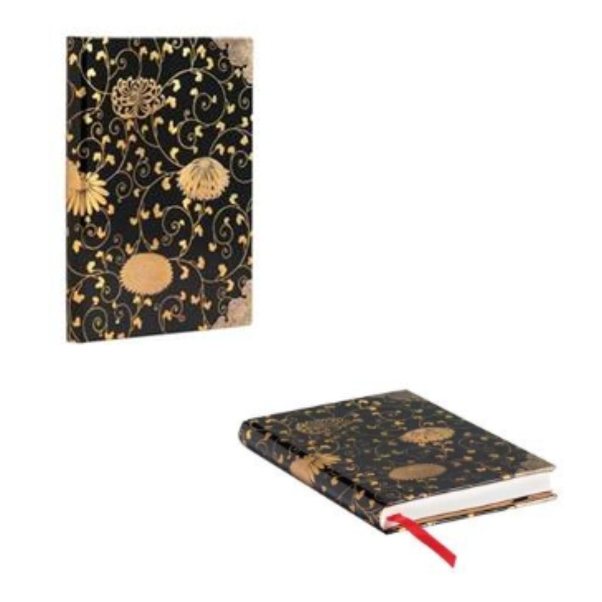 Taccuino paperblanks scatole giaponesi laccate karakusa mini a pagine bianche 9,5x14 cm