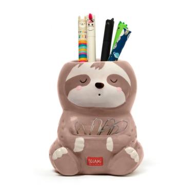 Portapenne in ceramica desk friends sloth