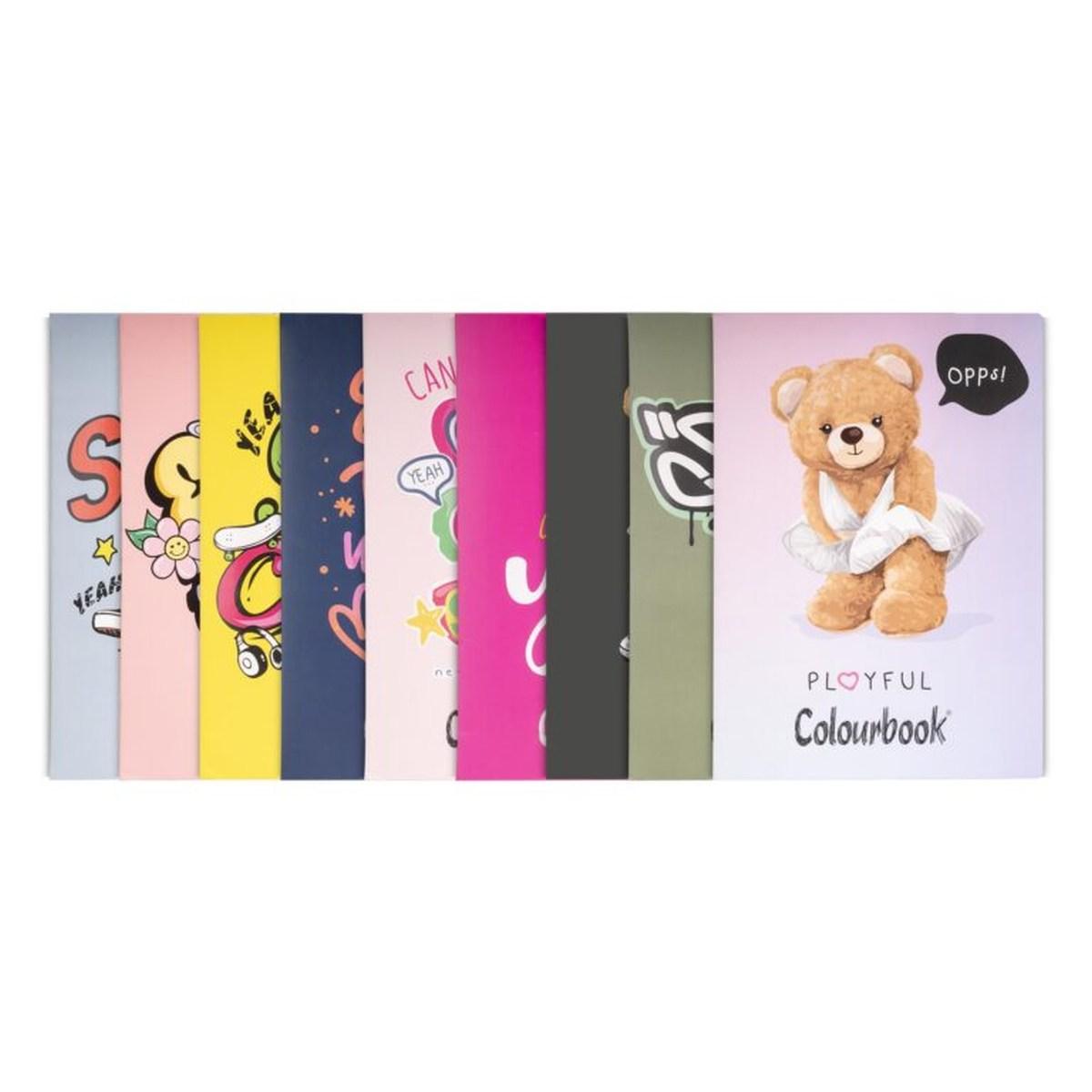 Maxi quaderno colourbook funny and bears 1 rigo