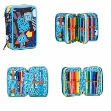 Astuccio 3 zip sj gang go to space boy