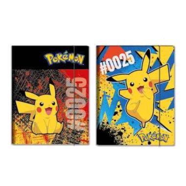 Cartella con elastico pokemon