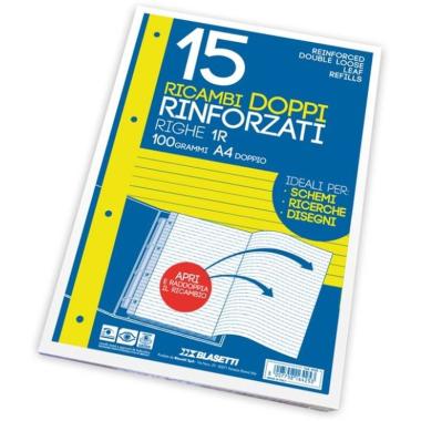 Ricambi rinforzati a4 doppi 100 grammi