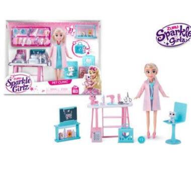 SPARKLE GIRLZ BAMBOLA CON CLINICA VETERINARIA