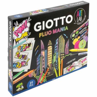 Gioco creativo giotto art lab fluo mania fila