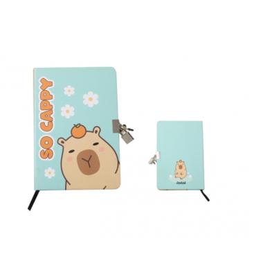 Diario segreto con lucchetto capybara