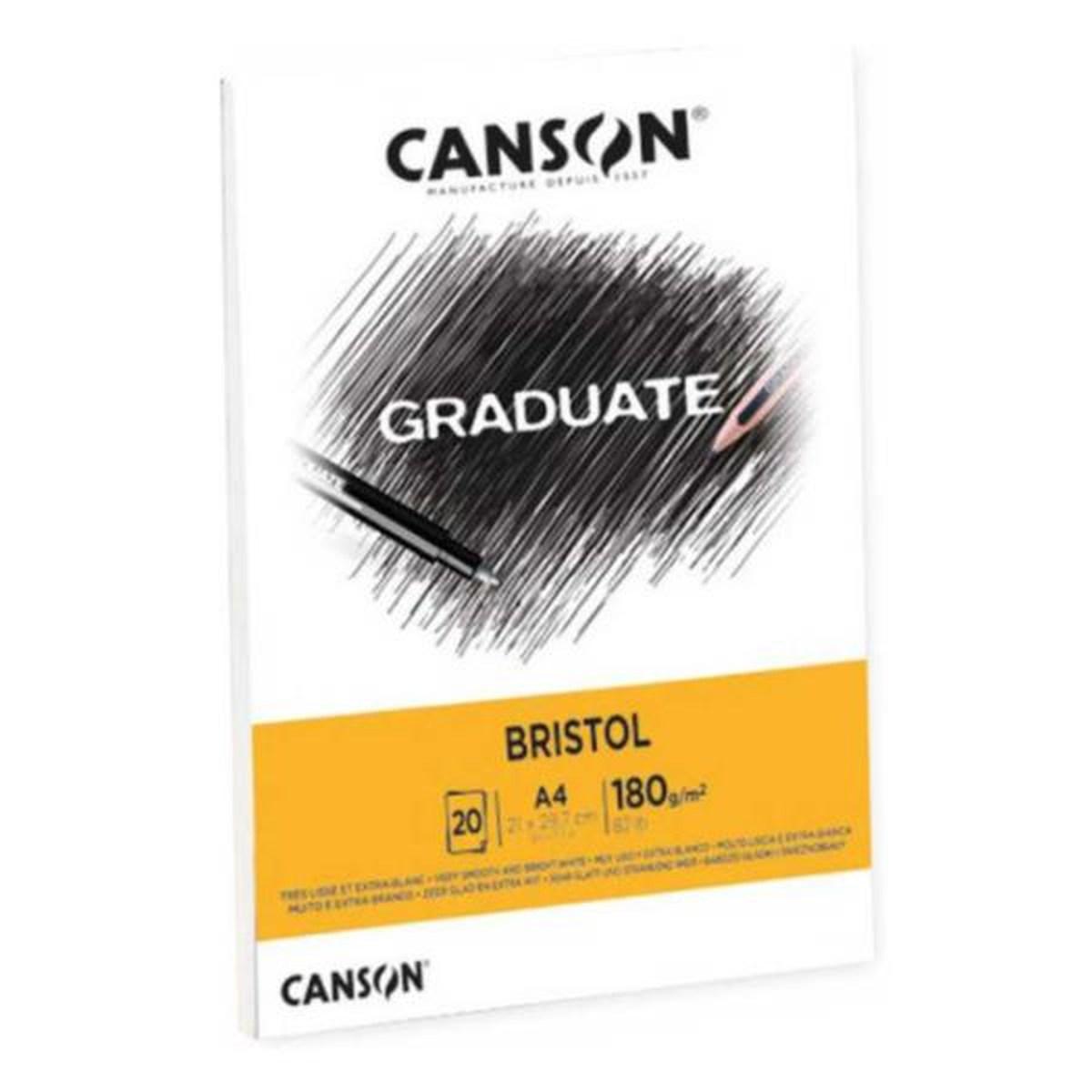 Blocco da disegno graduate bristol a4 180 gr