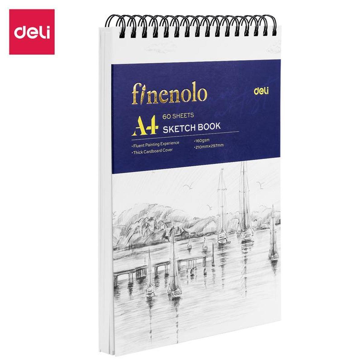 BLOCCO SKETCH BOOK SPIRALE A4 60fg 160gr FINELOLO